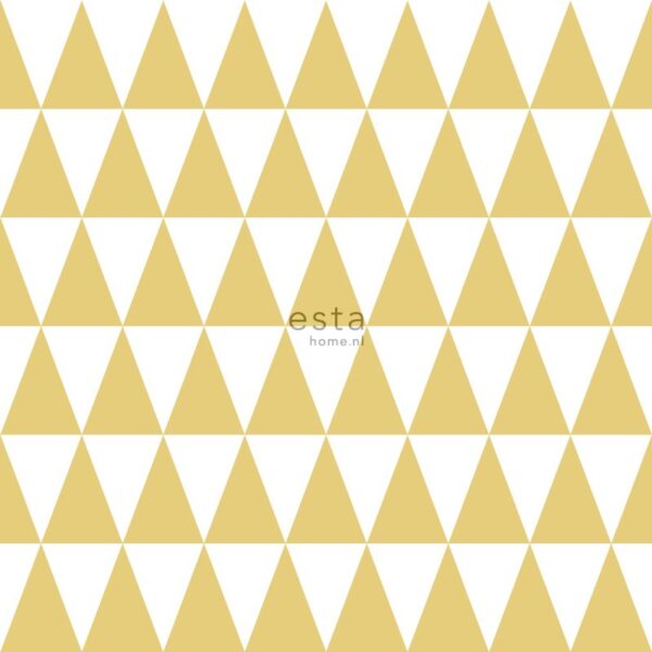 Little Bandits Graphical Triangles Ochre Yellow 128863